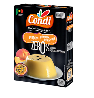 Null Pfirsich- und Passionsfruchtpudding – 22 g