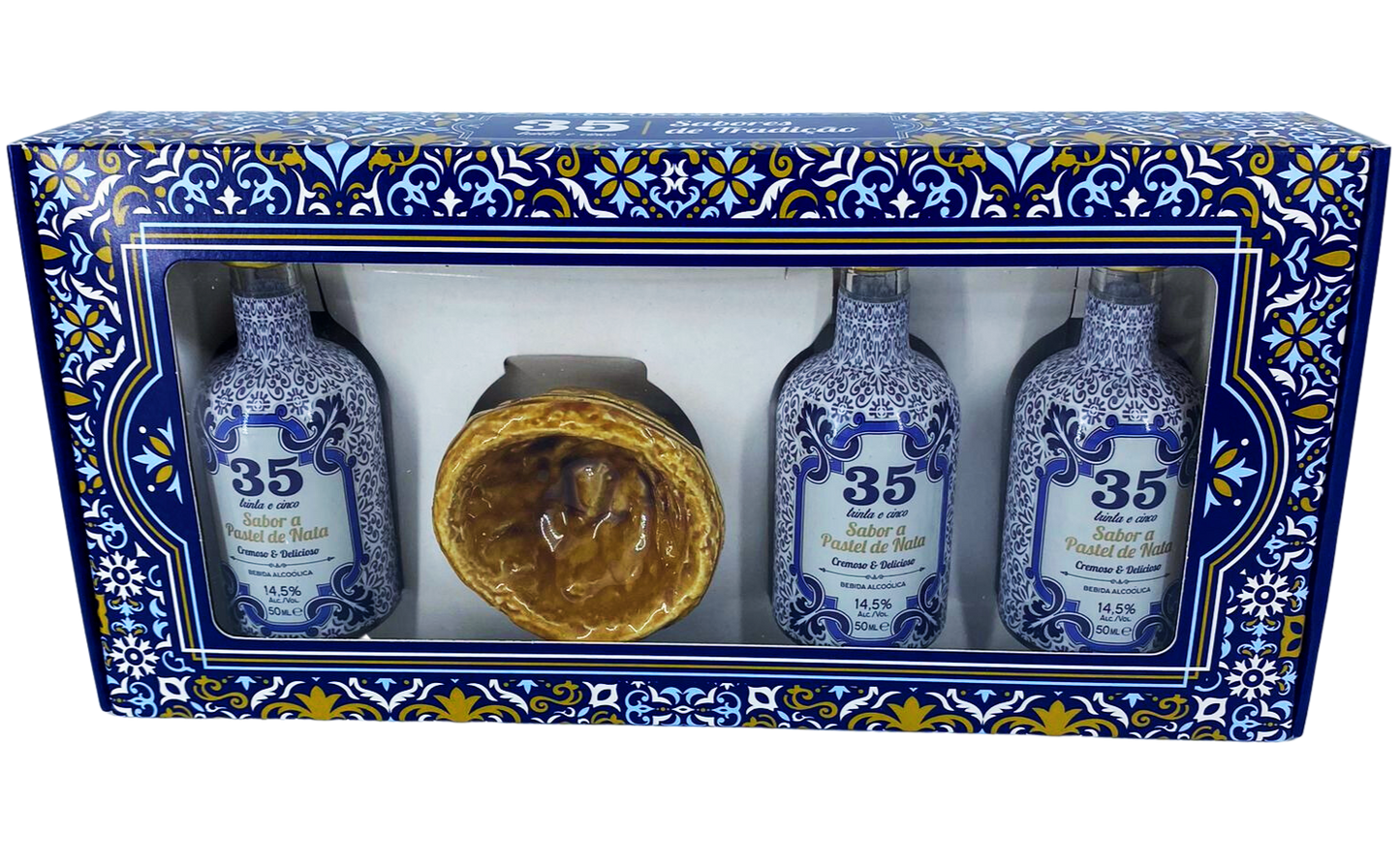 35 Liquor Miniatures Pack with Earthenware Cups