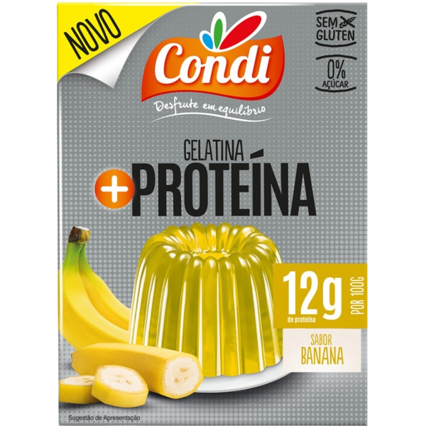 Gelatina Proteica de Banana - 80g