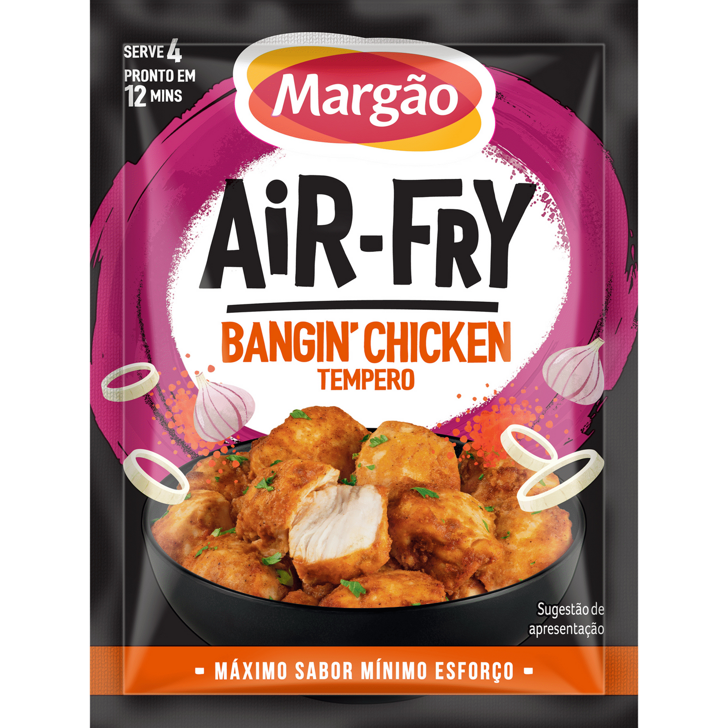 Margão Air-Fry Bangin' Chicken seasoning packet on a white background