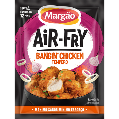 Margão Air-Fry Bangin' Chicken seasoning packet on a white background