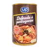 Can of Dourada a Portuguesa with UP logo on a white background