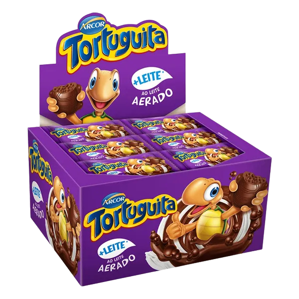 Tortuguita-Milchschokolade mit Knusperüberzug