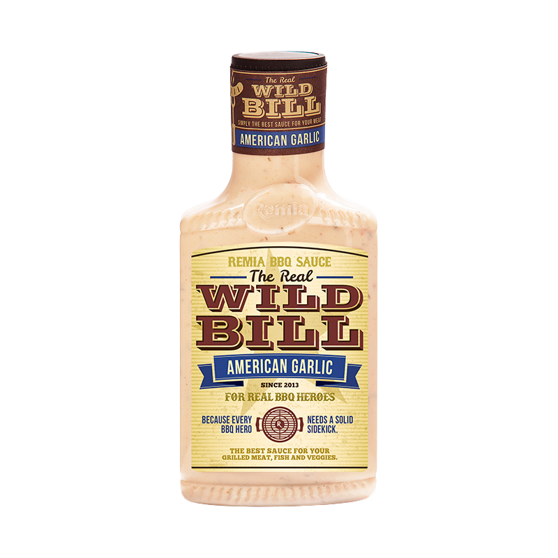 Wild Bill BBQ-Sauce Amerikanischer Knoblauch - 450ml