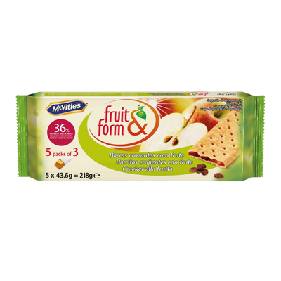 Bolacha Fruit & Form Maçã - 218g