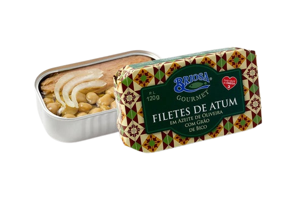 Tuna Fillets in Olive Oil with Chickpeas - 120g