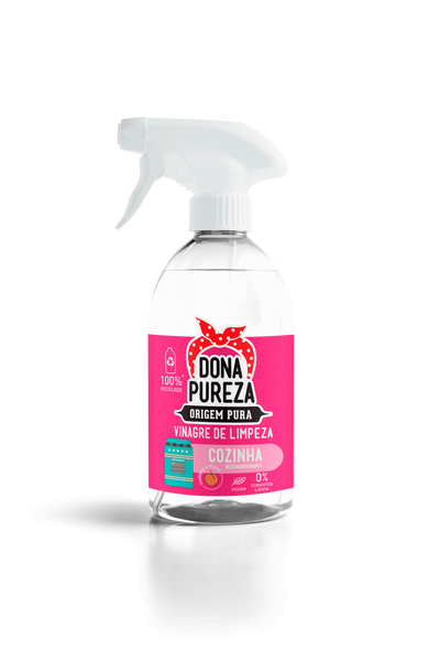 Vinagre de Limpeza Spray Cozinha Pêssego - 500ml