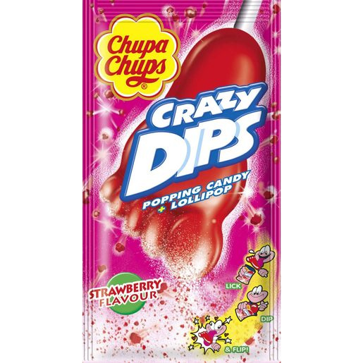 Pirulito Crazi Dips Morango - 14g
