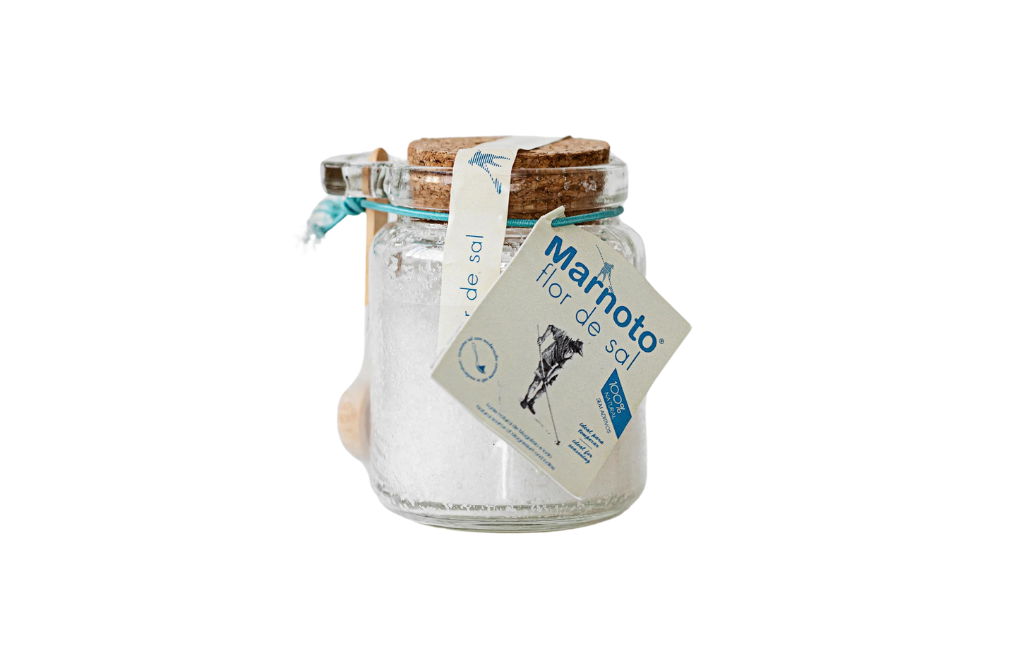 Fleur de Sel in Glass Salt Shaker Hand-harvested sea salt - 150g