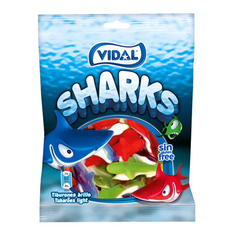 Gomas Sortidas Sharks - 90g