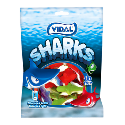 Gomas Sortidas Sharks - 90g