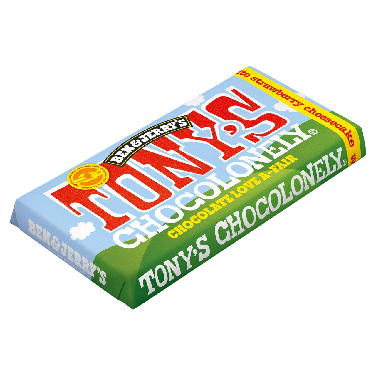 Barra de Chocolate Branco com Cheesecake de Morango 28% - 180g