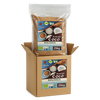 25kg bag of Provida Bio Acucar Coco Biologico organic coconut sugar displayed in an open brown cardboard box on a white background.