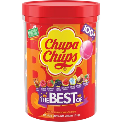 Chupa Chups Originaltube – 100 Einheiten.