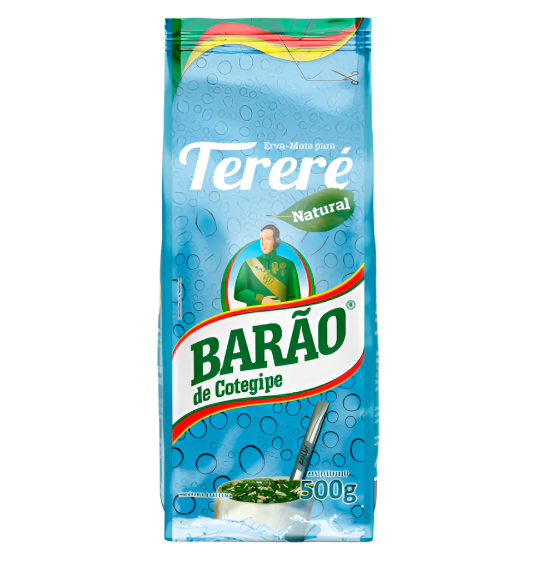 Baráo de Cotegipe Tereré natural packaging on a white background