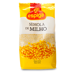 Bag of Espiga cornmeal on a white background