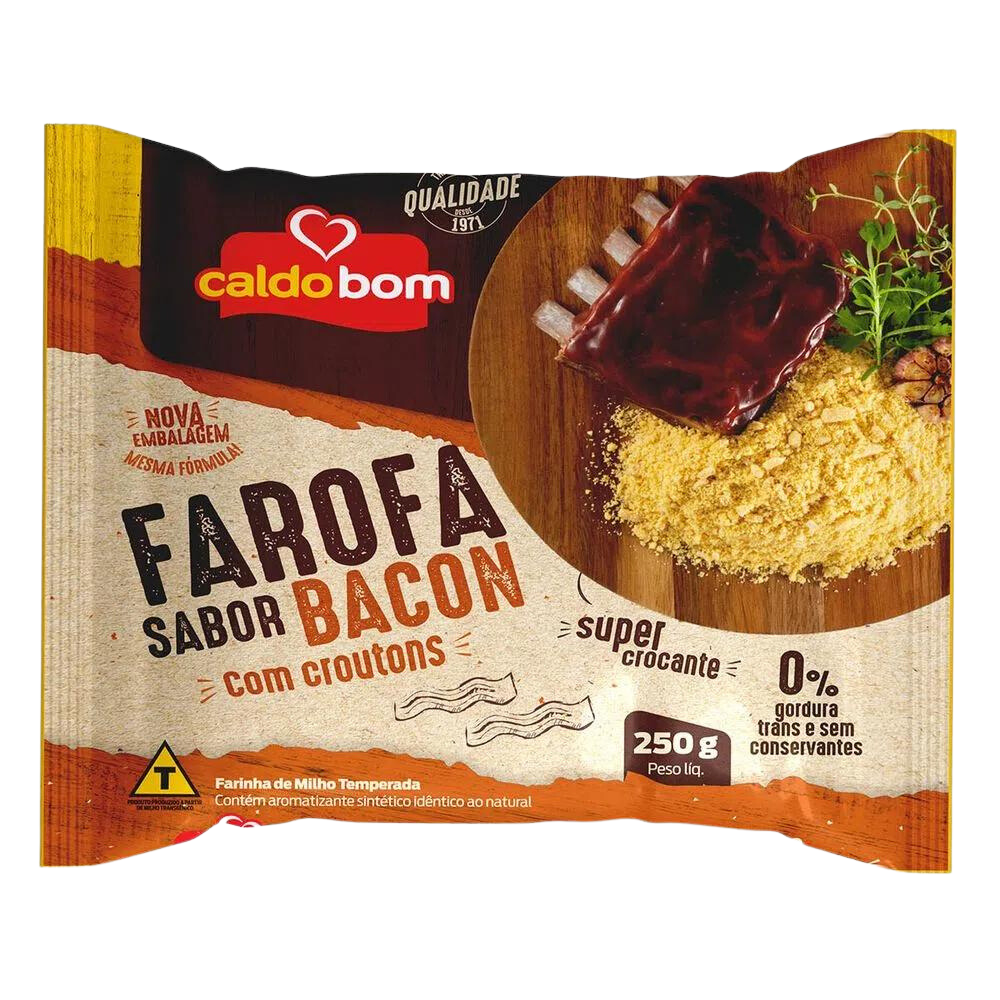 Farofa Crispy Bacon Cornmeal - 250g