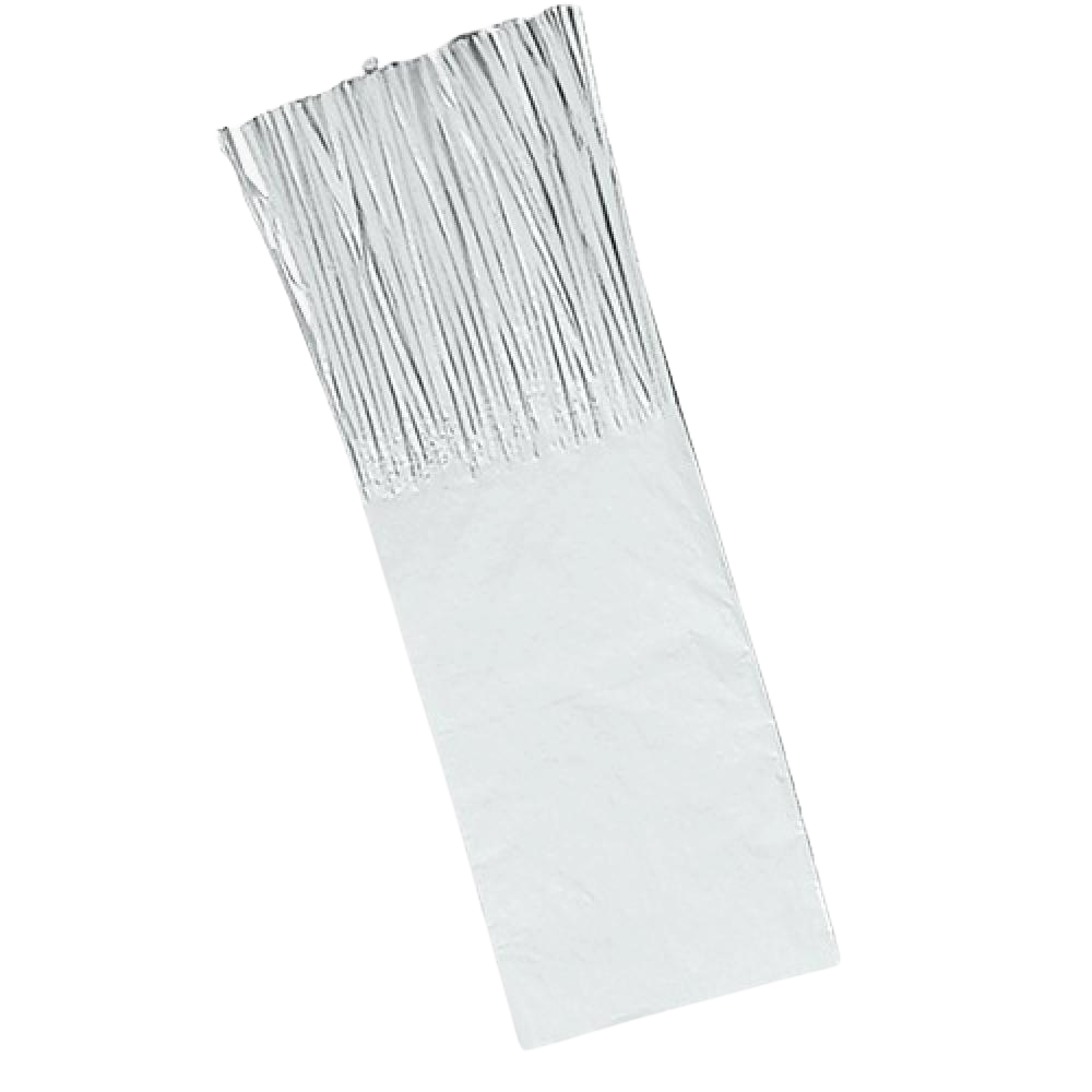Papel Seda Franjas p/ Balas Branco 48uni - 23x7,5cm