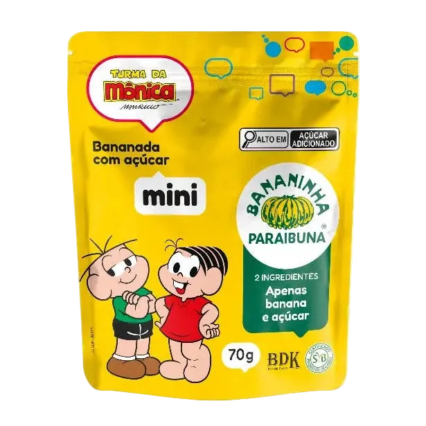 Bananinha Paraibuna Mini Turma da Mônica - 70g