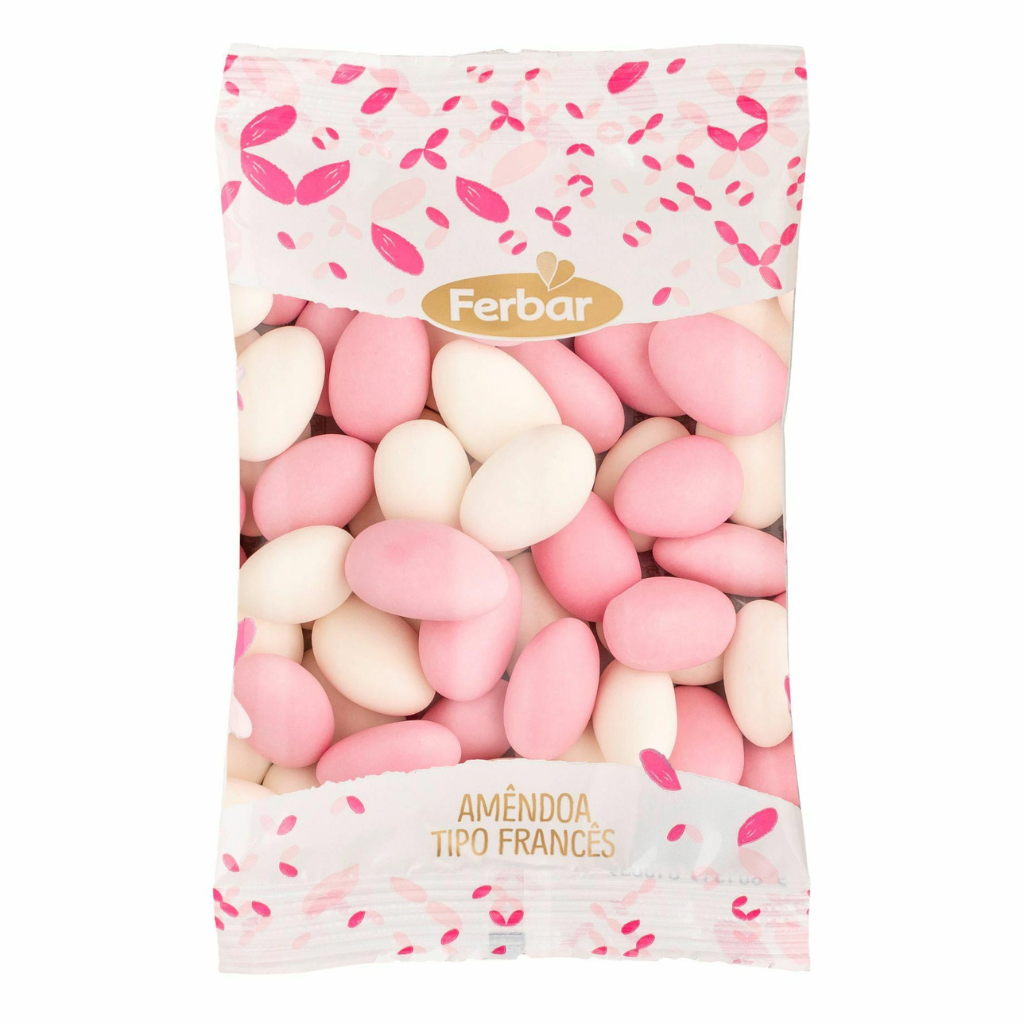 Amêndoa Tipo Francês Rosa e Branca - 1kg