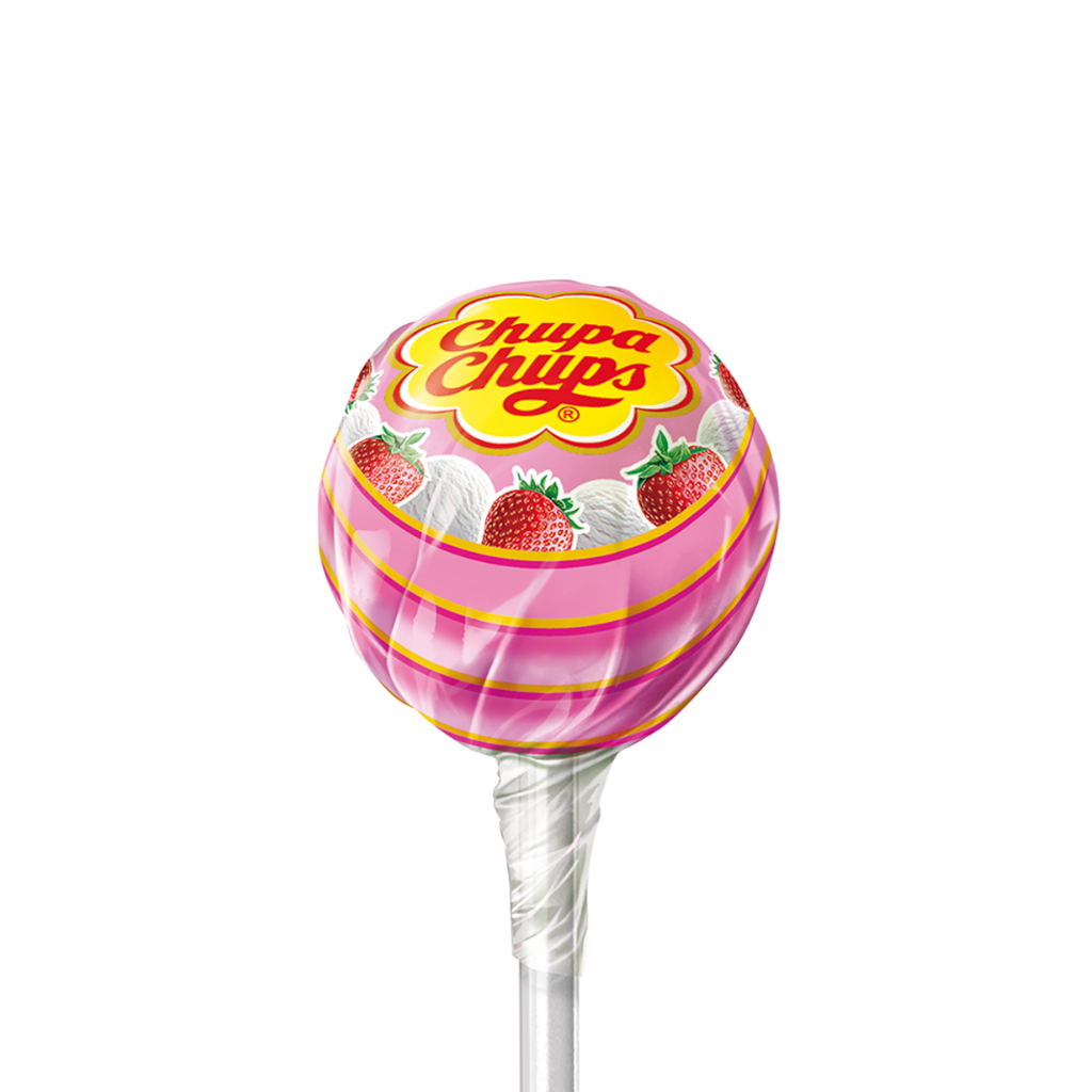 Chupa Chups Erdbeer-Sahne-Originalgeschmack