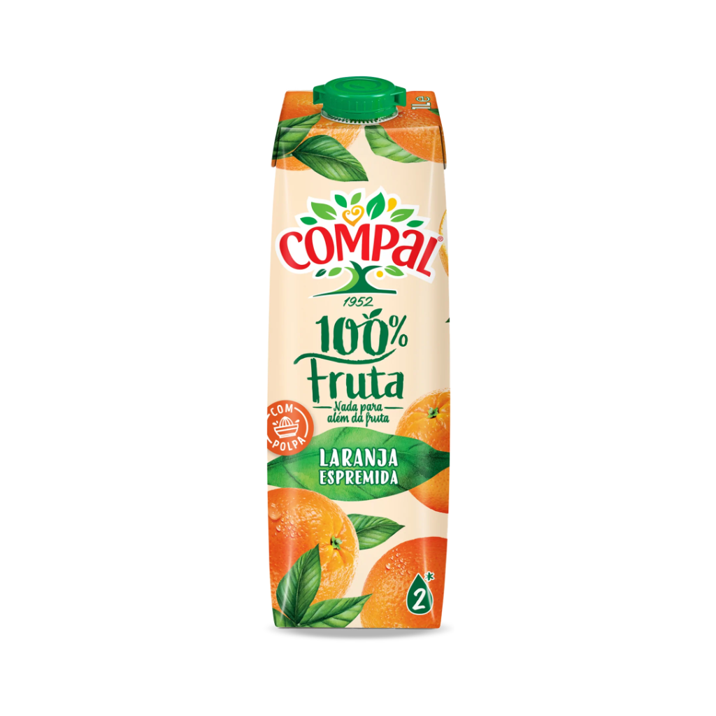 Compal Laranja 100% Fruta - 1L