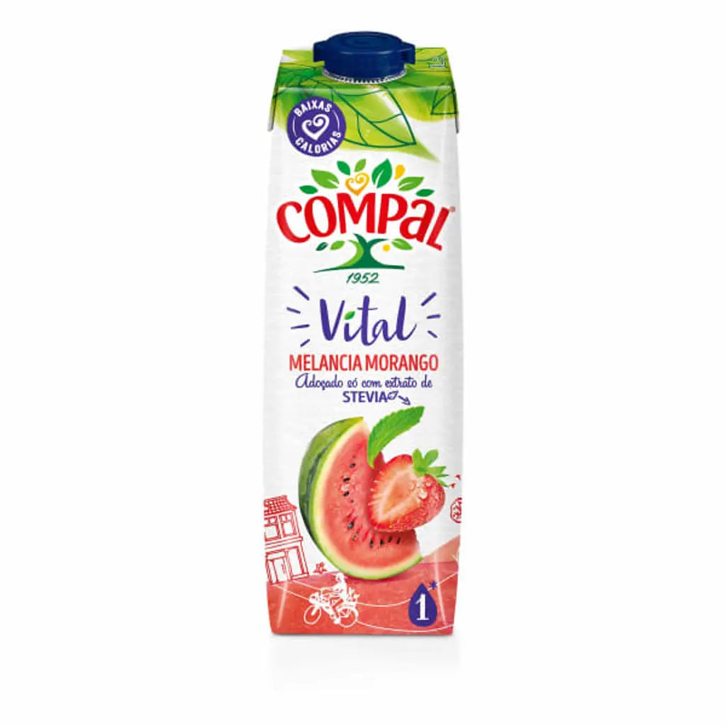 Compal Vital Wassermelone und Erdbeere – 1L