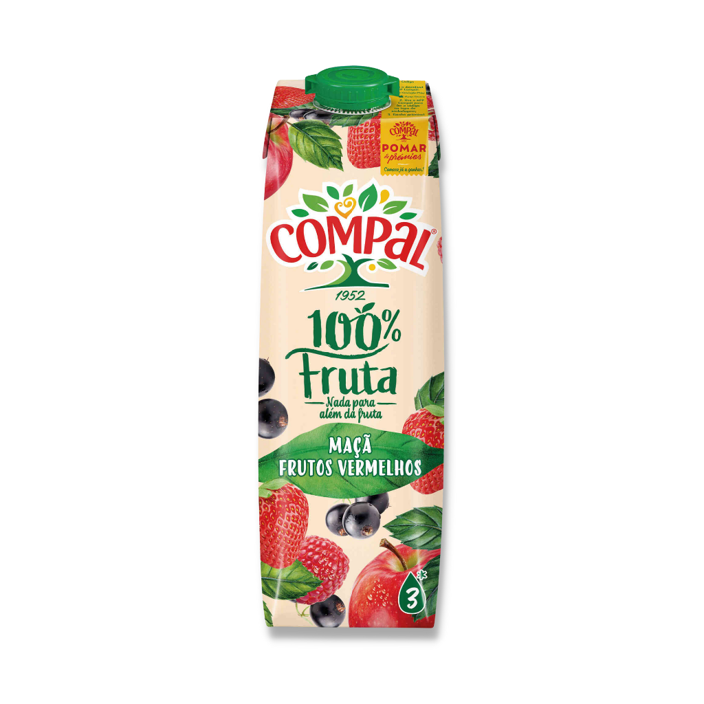 Compal Apfel und rote Früchte 100 % Frucht – 1 l