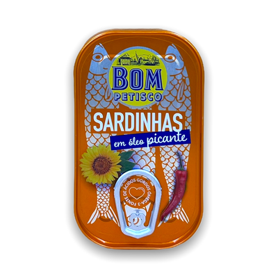 Ganze Sardinen in würzigem Öl – 120 g